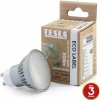 Žárovka Tesla LED žárovka GU10 7W 230V 550lm 25 000h 3000K teplá bílá 100°