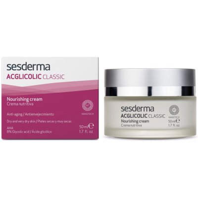 Sesderma Acglicolic Classic omlazující krém pro suchou až velmi suchou pleť (Nanotech, AHA, 8% Glycolic Acid) 50 ml