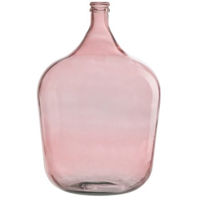 Růžová skleněná váza J-Line Sadona 55 cm – Hledejceny.cz