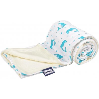 Kaarsgaren Dětská merino deka bio delfín aqua – Zboží Dáma