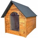 HBG Dřevěná bouda pro psa Trend L zateplená impregnovaná světlá 68 x 60 x 82 cm – Zboží Dáma