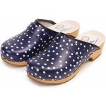Vlnka dámské anatomické dřeváky puntík modrá – Zboží Mobilmania