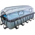 Exit Toys Frame s pískovou filtrací a kopulí 540x250x122cm Stone Grey – Zboží Dáma