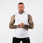 GymBeam tílko Hoodie Tank Top White – Sleviste.cz