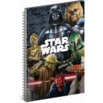 Presco Group Spirálový blok Star Wars Mix, linkovaný, A4 – Zboží Živě