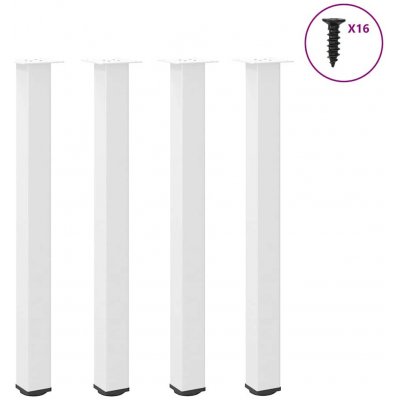 Omaxi 956386 Nohy barového stolu 4 ks bílé 90-92 cm ocelové – Zboží Dáma