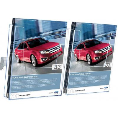 A-Z Reklama CZ Cocktail Brochure Wall držák na letáky set 2 x A4 – Zboží Mobilmania