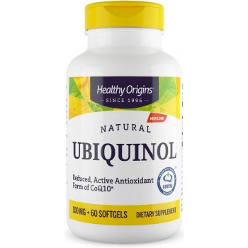 Healthy Origins Ubiquinol Kaneka 100 mg 60 softgel kapslí