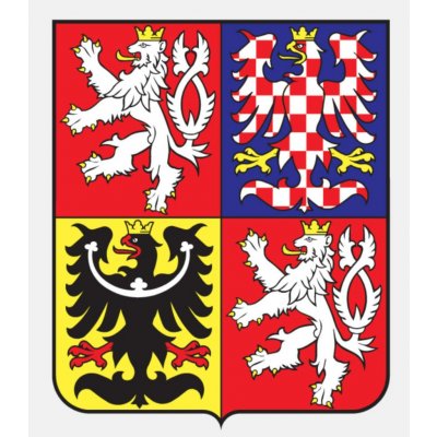 Samolepka státního znaku ČR - 4 x 5 cm – Hledejceny.cz