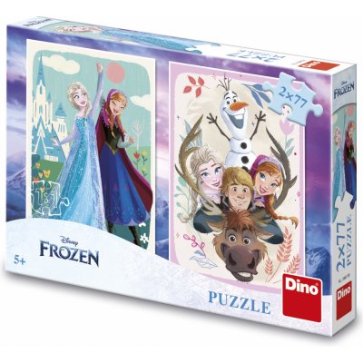 Dino Frozen Anna a Elsa 2x77 dílků