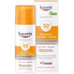 Eucerin Oil Control ochranný krémový gel na opalování na obličej SPF50+ středně tmavý 50 ml – Zboží Dáma