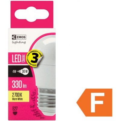 Emos Lighting Classic LED žárovka 4W E27 teplá bílá – Zboží Mobilmania