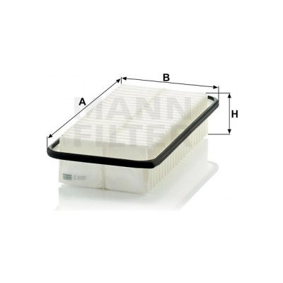 MANN FILTER Vzduchový filtr C 3127 – Hledejceny.cz