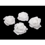 Prima-obchod Růže pěnová dekorační ø 40-50 mm bílá 1 – Zbozi.Blesk.cz