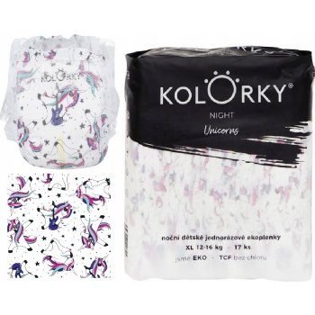 Kolorky Day Hearts EKO XL 12-16 Kg 17 ks