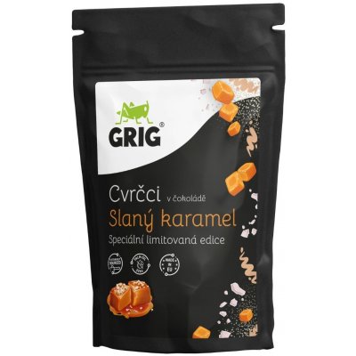 Grig cvrčci v mléčné čokoládě Slaný karamel 35 g – Zboží Dáma Grig cvrčci v mléčné čokoládě Slaný karamel 35 g – Zboží Dáma