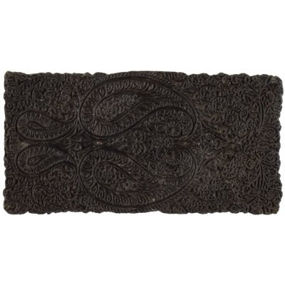 Sanu Babu Antik dřevěná raznice na tisk přehozů s indickým motivem 19 x 6 x 10 cm – Zboží Dáma