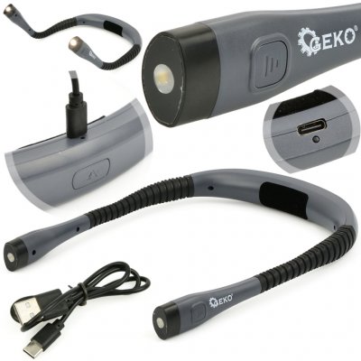 Multifunkční LED svítilna na krk GEKO GEKO nářadí G15112 – Sleviste.cz