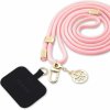 Přívěsky na mobil Crossbody Popruh Guess Cord 4G Charm Gold/Pink