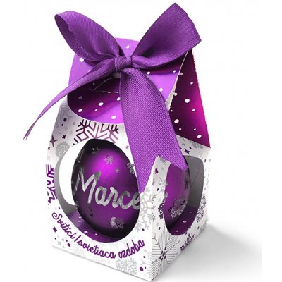 Nekupto Vánoční koule se jménem Marcela svítící skleněná 5,8 cm – Zbozi.Blesk.cz