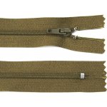 Spirálový zip no.3 nerozepínací 22cm - více barev color: 752 tmavě khaki-hnědá – Hledejceny.cz