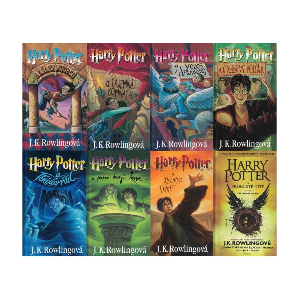 ROWLINGOVÁ J. K. - Harry Potter 1-8 komplet 8 knih — Heureka.cz