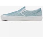 Vans Classic Slip On dámské třpytivé slip on tenisky světle modré – Zboží Dáma