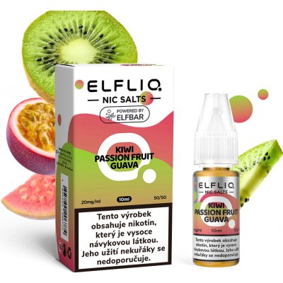 ELF LIQ Kiwi Passionfruit Guava 10 ml 20 mg – Zboží Dáma