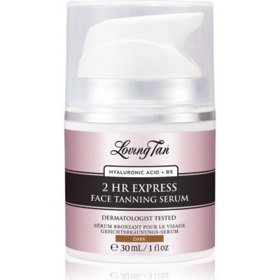 Loving Tan 2 HR Express samoopalovací sérum na obličej odstín Dark 30 ml – Zbozi.Blesk.cz