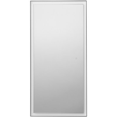 Nova Luce Černé závěsné zrcadlo s LED osvětlením Adon 150 x 75 cm – Hledejceny.cz