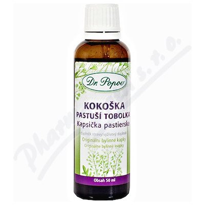 Dr. Popov Kokoška pastuší tobolka originální bylinné kapky 50 ml – Hledejceny.cz
