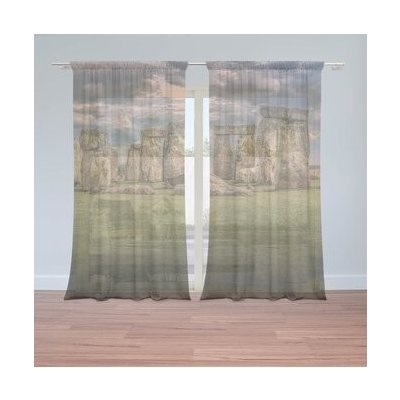 Sablio Záclony Stonehenge: 2ks 150x250cm – Hledejceny.cz