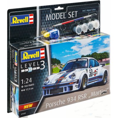 Revell slepovací model set Porsche 934 RSR Martini 1:24 – Zboží Mobilmania