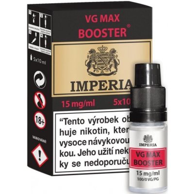 BOOSTER IMPERIA VG MAX VG100 5X10ML - 15MG NIKOTINU/ML – Zboží Dáma