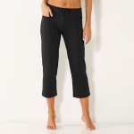 7/8 moltonové kalhoty černé – Zboží Dáma