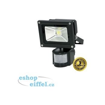 Solight LED venkovní reflektor, 10W, 700lm, AC 230V, černá, se senzorem