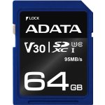 ADATA SDXC 64 GB UHS-I U3 ASDX64GUI3V30S-R – Zboží Mobilmania