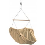 Závěsné houpací křeslo béžový melír HOJDAVAK MAXI s polštářkem – Zboží Dáma