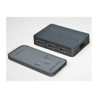 PremiumCord HDMI switch 3:1 plastový,dálkové ovl. khswit31c – Sleviste.cz