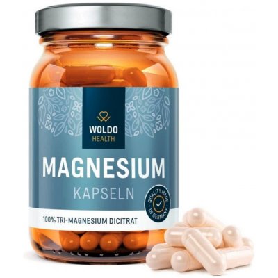WoldoHealth Hořčík Tri-Magnesium dicitrát 120 kapslí – Hledejceny.cz