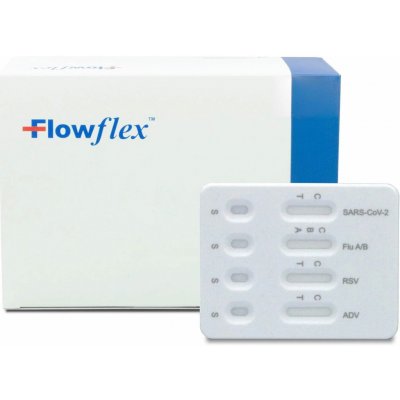 Acon Biotech Flowflex™ SARS-CoV-2 & Flu A/B & RSV & Adenovirus Antigen Combo Rapid Test 20 ks – Hledejceny.cz