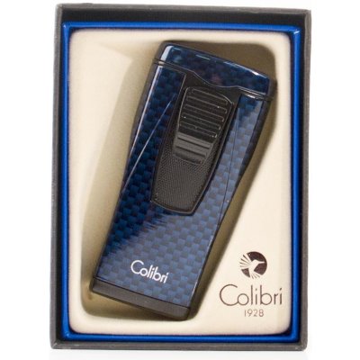 Colibri Cigarrenfeuerzeug MonacoII Carbondesign blau – Hledejceny.cz