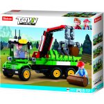 Sluban B0778 Traktor s přívěsem na klády – Sleviste.cz