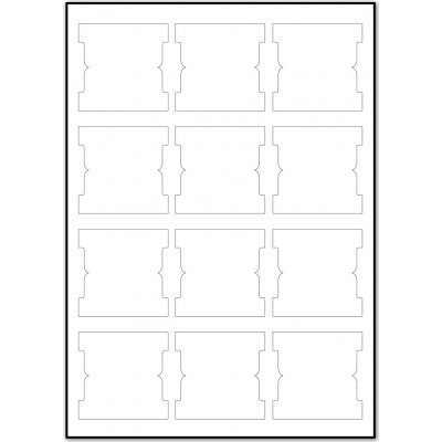 Samolepící štítky Canli - čisté, bílé – Sleviste.cz