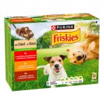 Friskies Adult hovězí kuře jehněčí ve šťávě 12 x 85 g – Sleviste.cz