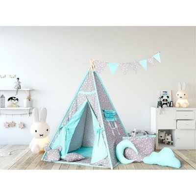 Jasmine Teepee pro děti mint – Zboží Mobilmania