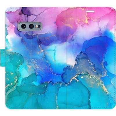 Pouzdro iSaprio Flip s kapsičkami na karty - BluePink Paint Samsung Galaxy S10e – Zboží Mobilmania