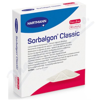 Sorbalgon Classic sterilní 5 x 5 cm 10 ks – Zbozi.Blesk.cz