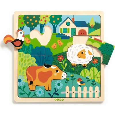 Djeco puzzle farm 15 ks – Zbozi.Blesk.cz