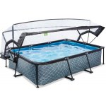 Exit Toys Frame s kartušovou filtrací a kopulí 300 x 200 x 65 cm Stone Grey – Sleviste.cz